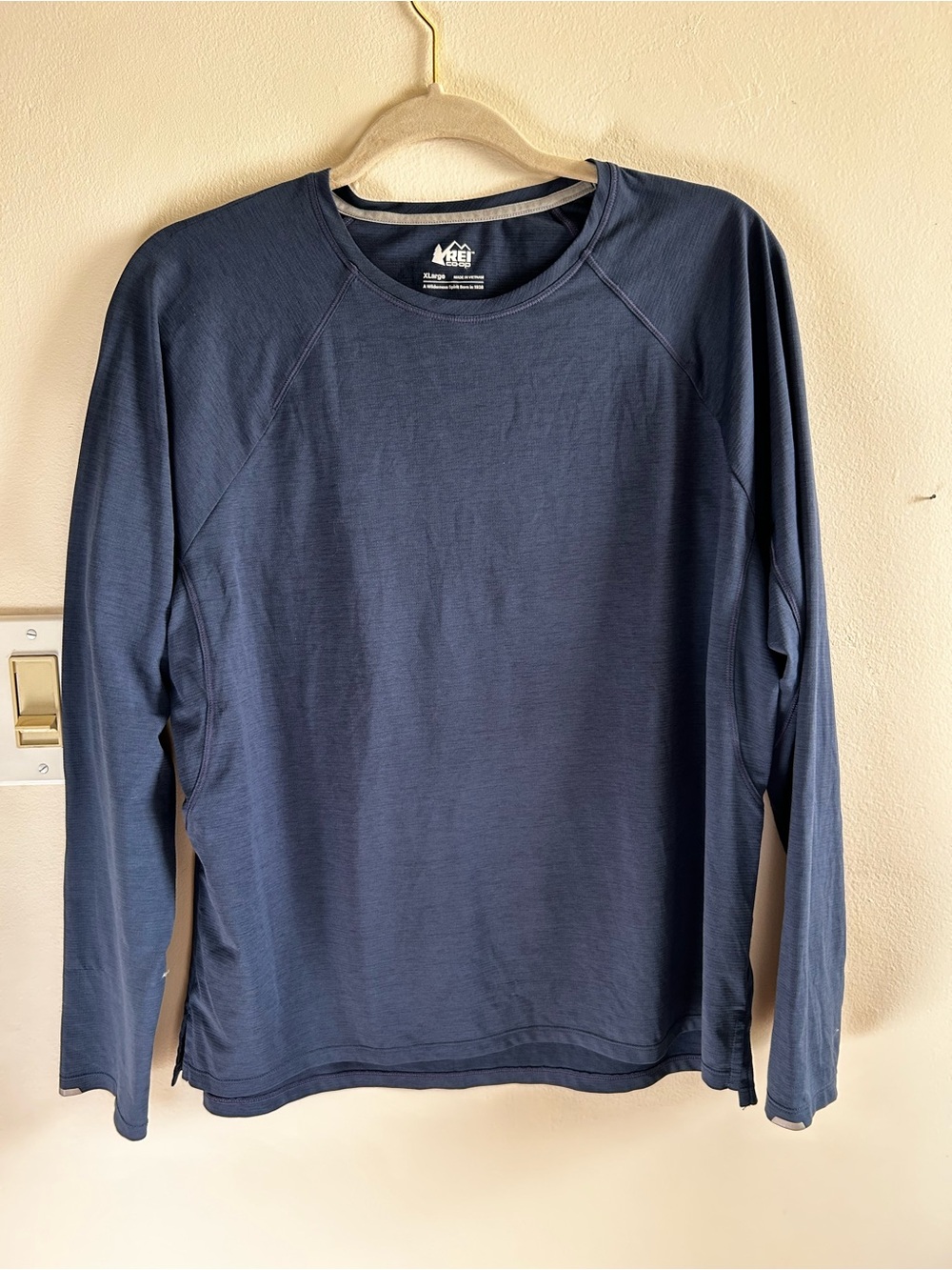 REI Co-Op Women’s Long-Sleeve Crew Neck Hiking Active Shirt - Navy